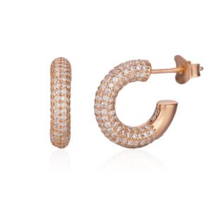 עגיל רוז מושבץ