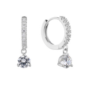 עגיל משובץ עם אבן