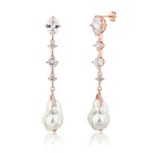 עגיל פנינה רוז