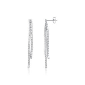 עגילי טניס פסים