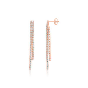 עגילי טניס פסים ROZ