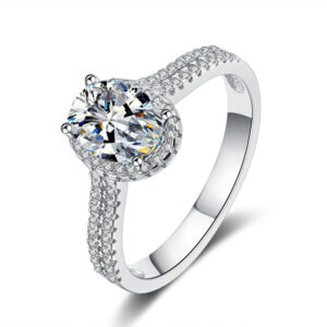 טבעת אבן משובצת