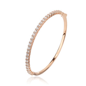 צמיד טניס קשיח רוז