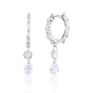 עגיל טיפה כסף