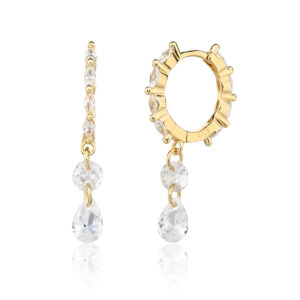 עגיל טיפה זהב