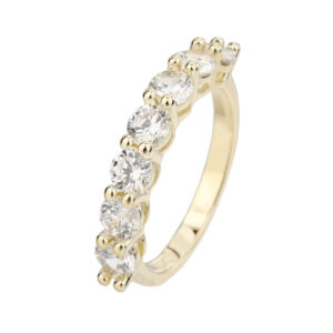 טבעת טניס אבנים זהב