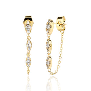 עגילי Marquise gold